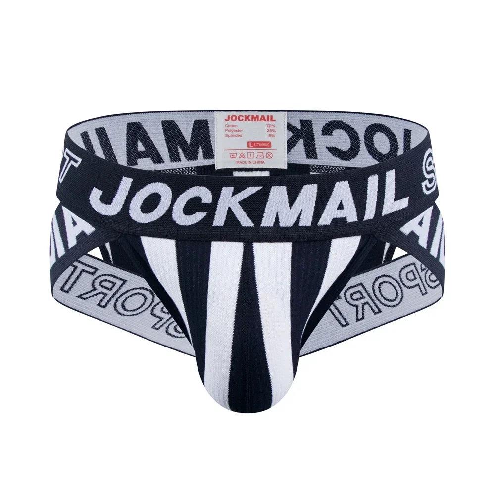 JOCKMAIL Men's Briefs Sexy Men Underwear Jockstrap Slip Homme Bikini Cueca Hombre Underpants Gay Panties Calzoncillos Breathable