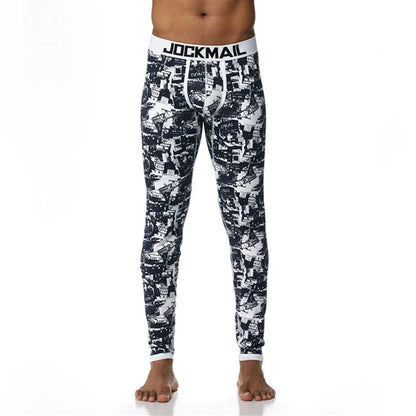 Men's Thermo Underwear Fashion Men Thermal Long Johns Mens Sexy Underwear Penis Pouch Warm Male Leggings Pants Autumn Winter