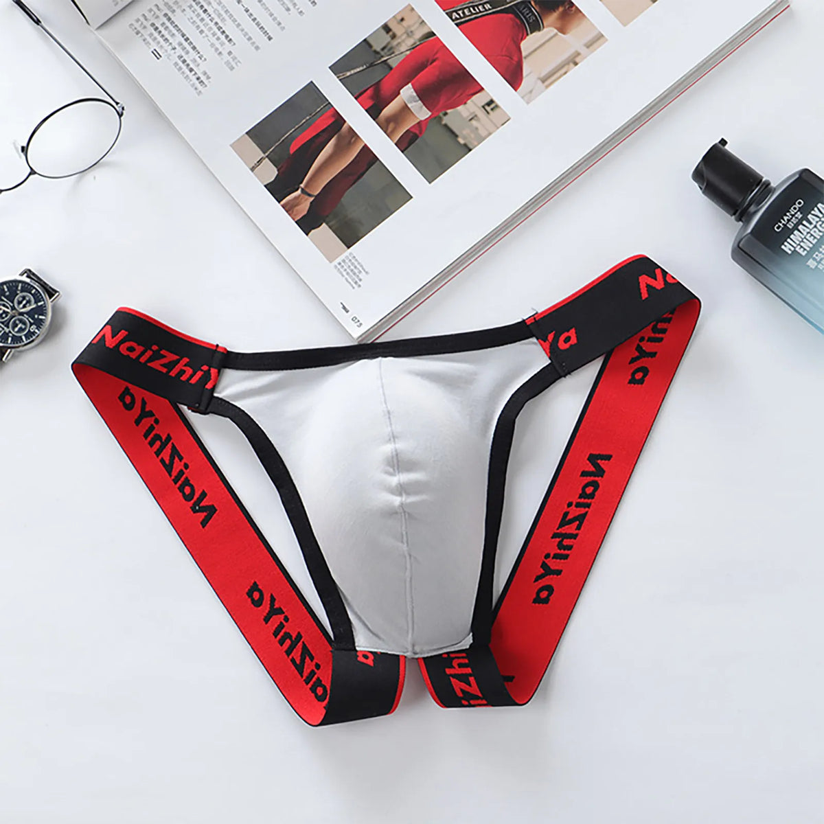 Men Sexy Gay Thongs Polyester Cueca Hombre Jockstrap Men Erotic Open Back Underwear Mens Erotic Low Waist Thong T Shape G String