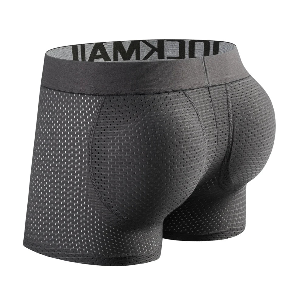 Sexy Men Underwear Boxer Shorts Push Up Padded Underwear Men's Boxers Hip Butt Padded Elastic Truncks Enhancement or As Swimwear