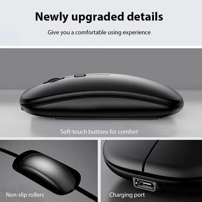 Bluetooth Wireless Keyboard and Mouse Combo Portable Mini Rechargeable for iPad Tablet Mobile Phone Android iOS Windows PC
