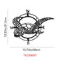 HelloYoung Black Metal Sea Turtle Compass Wall Sign - Perfect Beach Home Decor for Kitchen, Garden, and Housewarming Gifts