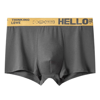 Hello Men's Breathable Antibacterial Boxer Shorts