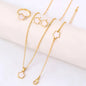 Four-Leaf Clover Five-Piece Jewelry Set, Black Gold Light Luxury Necklace, Earrings, Bracelet, Ring Set, Fashionable and Elegant Women's Jewelry, Popular Accessories