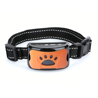 Intelligent Electric Ultrasonic Stop Barking Vibration Anti Bark Collar Stop Bark Training Collar for Dogs Stopper USB Charging