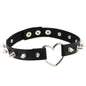 Pink Harajuku Gothic Spike Rivet Star Necklaces Collares Hip Hop Rock Black Bowknot PU Lace Leather Sexy Y2K Girl Choker Jewelry