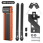WEST BIKING Foldable Bike Lock Portable Anti-Theft Security Folding Padlock for MTB Road Bike E-bike Scooter Bicycle Accessories