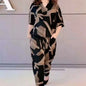 Casual Fashion Geometric Letter Printing Pant Sets Summer Short Sleeve