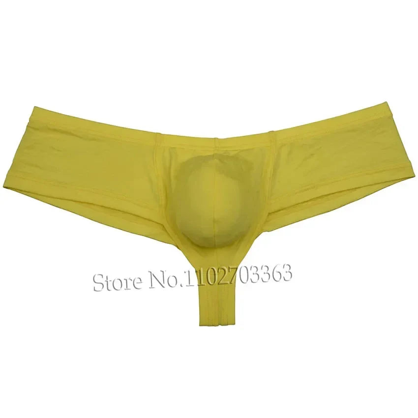 Men's Micro Boxers Mini Bikini Briefs Underwear Slip Bulge Pouch Breathable Smooth Beach Trunks Stretchy Panties Low Rise Soft