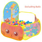 120cm Kids Playpen Playground Baby Tent Ball Pool with Basketball Hoop