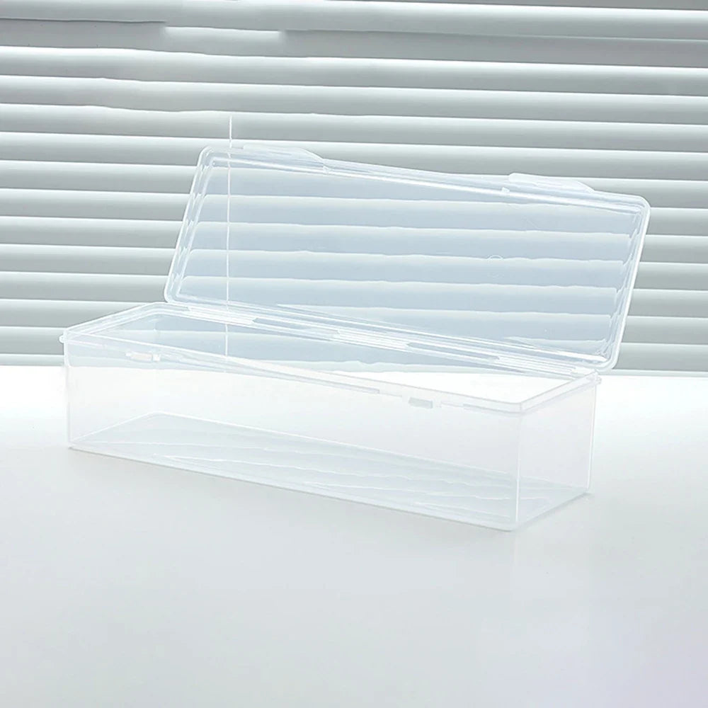 1PC Transparent Clamshell Storage Box Game Cards Card Storage Box Portable Board Game Plastic Box Organizer Box