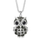 2024 New Korean Cute Sweater Chain Crystal Owl Necklace Long Women's Autumn and Winter Clothes Pendant Accessories