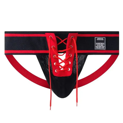 Men's Underwear Men Sexy Briefs Jockstrap Front Pouch Open Tether Binding Straps Panties Thongs Underpants Gay Slip Homme Srting