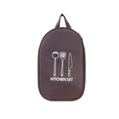 Camping Travel Cooking Utensils Organizer Travel Bag Portable Pouch