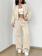 Fashion Two-piece Women's White Sports Suit Loose Sports Shirt+casual Pants Sets Sportswear Women Clothes Tracksuit Women Outfit