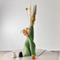 2 Piece Set of Special-Shaped Double Vase, Creative Dried Flower Vase