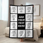 1pc Personalized picture customization shawl blanket, customized gifts for parents, couples, boyfriends, lovers, and friends