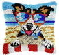 Knot Pillow Package Cartoon Animals Latch Hook Kit Cushion Pillowcase Kussen Set For Needlework Dog Raccoon Latch Hook Kits DIY