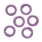 5Pcs Colorful  O Ring Spring Clasp Openable Round Carabiner Keychain Clips Hook Dog Chain DIY Jewelry Buckle Connector