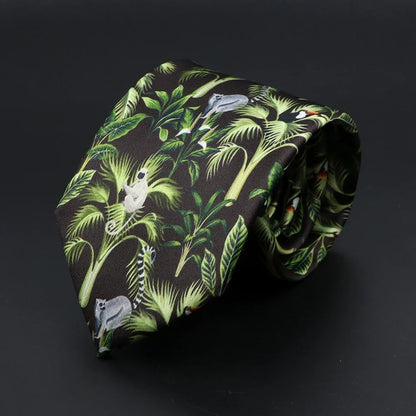 New Design Novelty Mens Ties Soft Skinny Necktie Lips Skull Fish Hamburger Patten Print Ties For Men Wedding Party Accessories