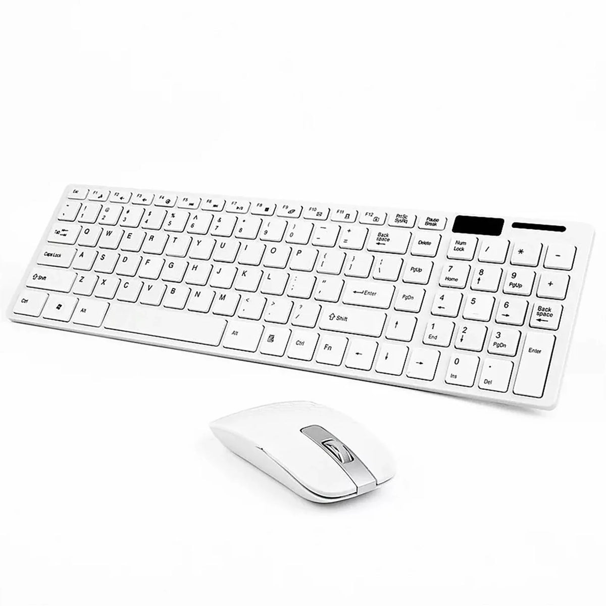 Ultra-thin 2.4G Wireless Keyboard Mouse Set with Keyboard Film Computer Office Gaming Silent Keyboard and Mouse（No Battery）