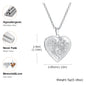 Vnox Never Fade Silver Color Stainless Steel Women Locket Pendant, Openable Heart Pendant Necklaces, Life Tree Floral Collar