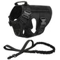 CANBOUN Tactical Military Vest Pet German Shepherd Golden Retriever Tactical Training Dog Harness And Leash Set For All Breeds D
