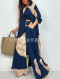 Fashion Loose Printed Long Sleeve 2-piece Set Women's Single-breasted Cardigan Robe Wide-leg Pants Casual Two-piece Outfit Woman