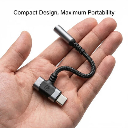 USB C to 3.5mm Audio Adapter with DAC for Gaming Headset Samsung S26 S25 iPhone 17 AUX Cable Converter Plug Kit