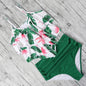 RuffleWave: Chic High Waist Bikini & Tankini Set