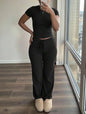Casual Women's Matching Sets Vestido Deportivo Fitness Two Piece