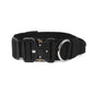 Padded Tactical Dog Collar Heavy Duty, Soft Neoprene Adjustable Nylon with Metal Buckle for Large Medium Dogs