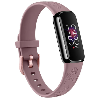Fitbit Luxe Floral Engraved Band, Soft TPU