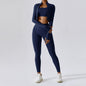 Women's 3-Piece Activewear Set – Sports Bra, Leggings & Long-Sleeve Top