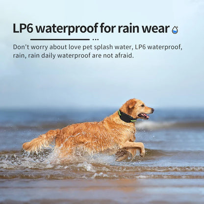 Dog Auto Anti-Bark Collar USB Rechargeable Training Collars Safety Static Shock Humane Electric Anti Bark Collars Pet Supplies