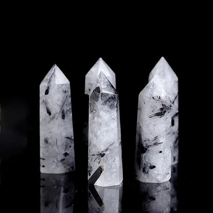 Natural Stone and Crystals Point Wand Witchcraft Rose Quartz Amethyst Home Decor Mineral Reiki Healing Stones Crafts Room Decor