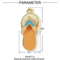 3pcs/Lot Stainless Steel Enamel Plam Flip Flop Shell Diy Charm Women Watermelon Strawberry Necklace Pendant Summer Ocean Jewelry