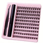 DIY Lash Extension Kit with Waterproof Strong Hold Lash Bond And Seal Lash Clusters Plus Eyelash Tweezers
