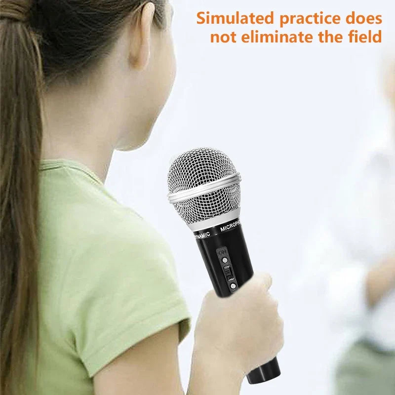 Children’s Simulation Microphone Model Media Interview Prop Educational Performance Toy Mic