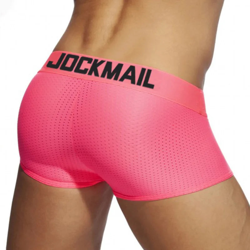 4pcs Mens Underwear Boxer Calzoncillos Boxer Briefs Mesh Soft Underpants Male Panties Pouch Shorts Ice Silk Swim Pants Short