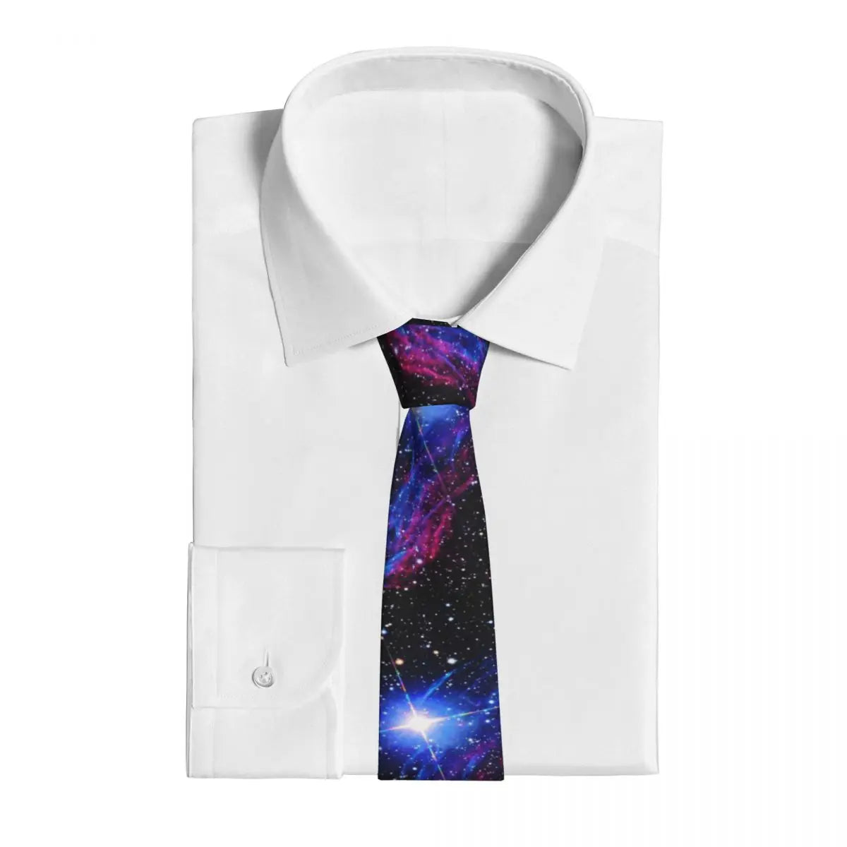 Galaxy Fantasy Nebula Star Neckties Unisex Polyester 8 cm Universe Space Sky Neck Tie Mens Casual Classic Accessories