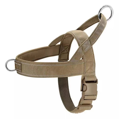 Dog Tactical Vest Nylon Outdoor Water-Repellent Dog Clothing Large and Medium-sized Dog Training Vest Harness Traction