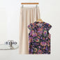 Summer Cotton-silk blend Cheongsam 2 Pcs Set Loose Short Sleeve Frog Closure Tops and Wide leg Pants New Chinese Style Plus size
