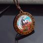 Horse Necklaces White Brown Horse Galloping Glass Dome Vintage Wooden Pendant Rope Chains Necklace Women Men Goth Jewelry Gift