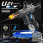 UZI Electric Water Gun with Lights Cool Electric Continuous Firing and Reloading Summer Water Play Kid’s Adult Toy Water Gun