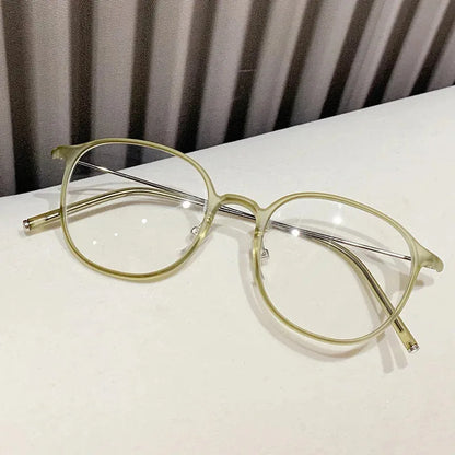 Reading glasseAnti Blue Light Round Frame Presbyopia Glasses Retro Circular Reading Glasses Ultra Light Unisex Far Sight Glasses