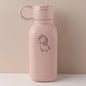 450ML Custom Name Silicone Straw Cup, Personalized Cartoon Pattern Water Bottle, Leakproof Sports Water Bottle for Kids Adults