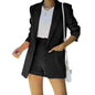 Elegant Two Piece Blazer Suit Sets Women OL Office Sets Slim Cardigan