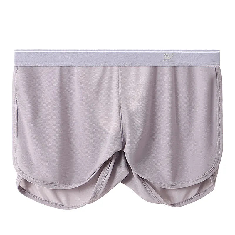 New Men Underwear Summer Ice Mesh Home Pants Men's Boxer Shorts Quick Drying Fitness Hip Lifting Men's Bikini