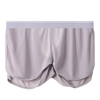 New Men Underwear Summer Ice Mesh Home Pants Men's Boxer Shorts Quick Drying Fitness Hip Lifting Men's Bikini